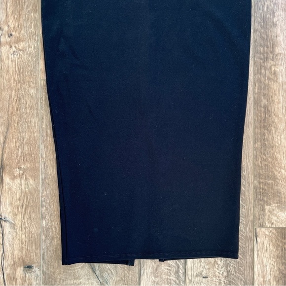 Active USA Black Midi Stretch Fitted Bodycon Pencil Skirt - Picture 3 of 15